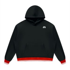 Unisex Oversized Color Block Fleece Hoodie