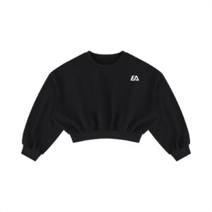 Women's Boxy Cropped Crewneck Sweatshirt
