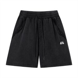 Unisex Vintage Wash Raw Edge Shorts