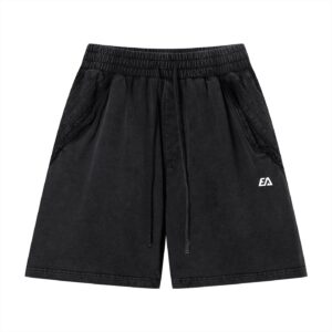 Unisex Vintage Wash Raw Edge Shorts