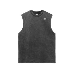 Snow Washed Frayed Hem Tank Top